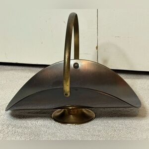 Coppercraft Guild Mini Burnished Copper Log/Flower Basket 9” Inches